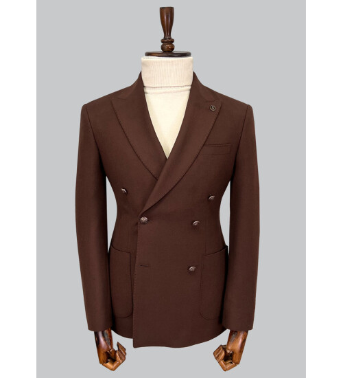 SUIT SARTORIA KAHVERENGİ KRUVAZE CEKET 4564