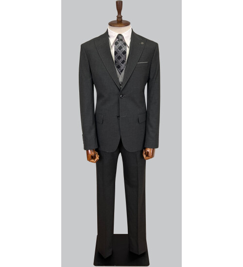 SUIT SARTORIA DARK GREY SUIT WITH DOUBLE FACED VEST 2917