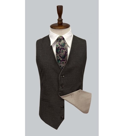 SUIT SARTORIA BEIGE SUIT WITH DOUBLE FACED VEST 2917