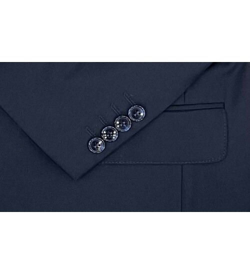 SUIT SARTORIA NAVY BLUE SUIT WITH DOUBLE FACED VEST 2917