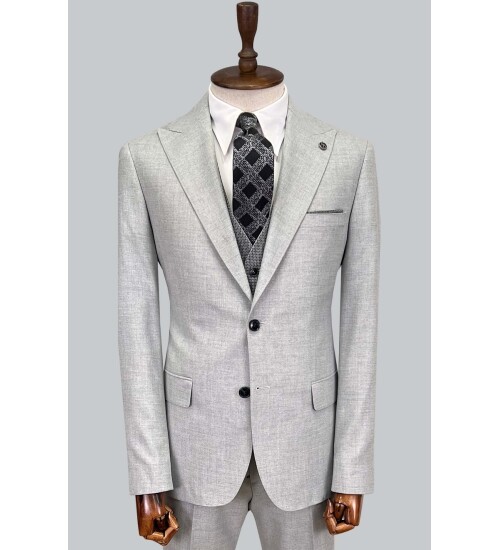 SUIT SARTORIA GREY SUIT WITH DOUBLE FACED VEST 2917