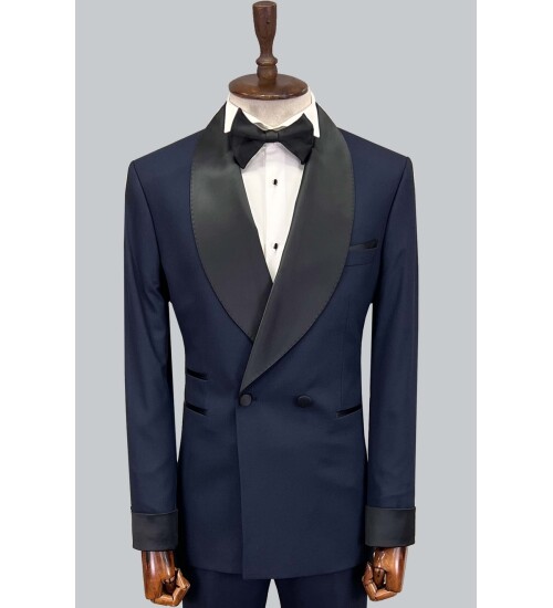 SUIT SARTORIA LACİVERT KRUVAZE DAMATLIK 5650