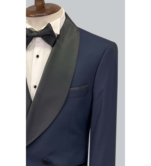 SUIT SARTORIA LACİVERT KRUVAZE DAMATLIK 5650