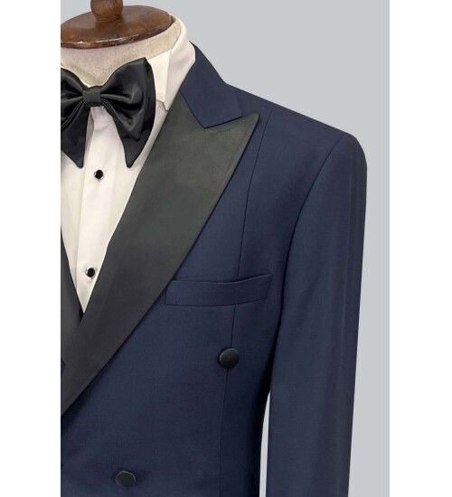 SUIT SARTORIA LACİVERT KRUVAZE DAMATLIK 5651