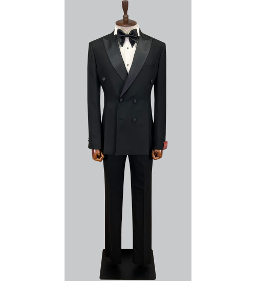 SUIT SARTORIA SİYAH KRUVAZE DAMATLIK 5651