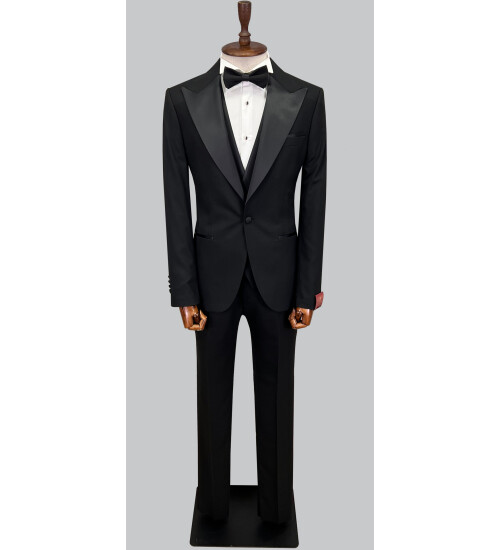 SUIT SARTORIA BLACK TUXEDO 5649