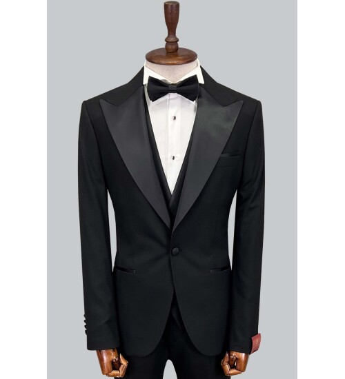 SUIT SARTORIA BLACK TUXEDO 5649