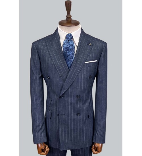 SUIT SARTORIA BLUE DOUBLE BREASTED SUIT 2894