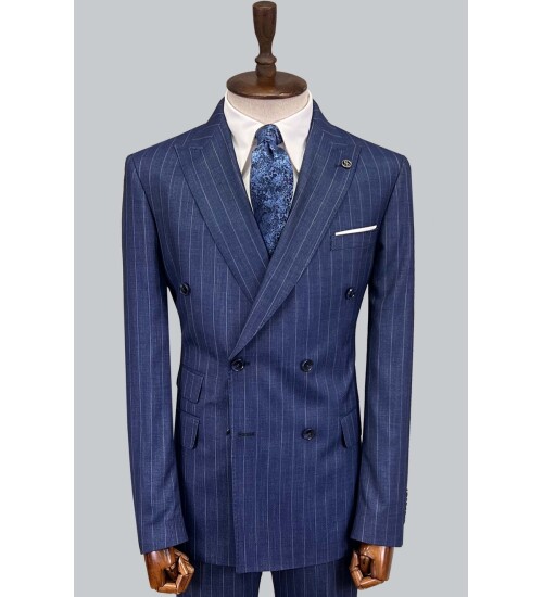 SUIT SARTORIA BLUE DOUBLE BREASTED SUIT 2894