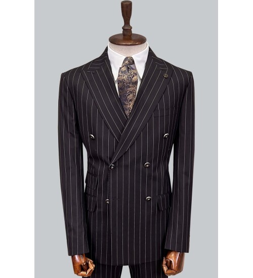 SUIT SARTORIA CLARET RED DOUBLE BREASTED SUIT 2884