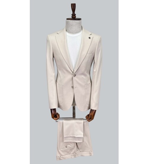 SUIT SARTORIA BEJ SPOR TAKIM 2869