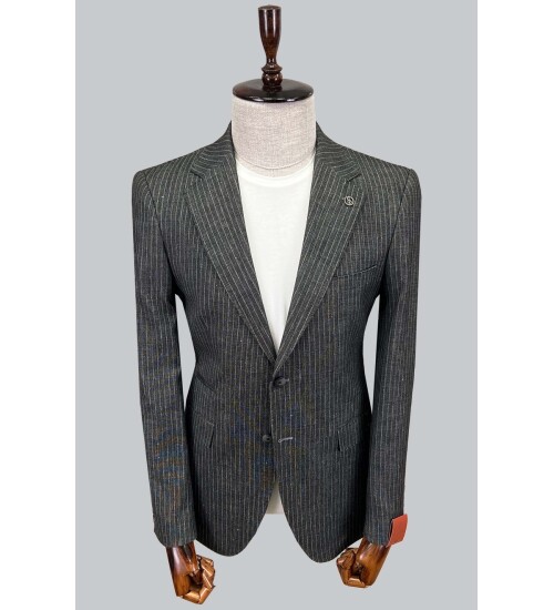 SUIT SARTORIA LINEN DARK GREY JACKET 4372