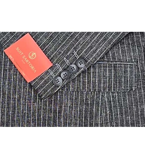 SUIT SARTORIA LINEN DARK GREY JACKET 4372