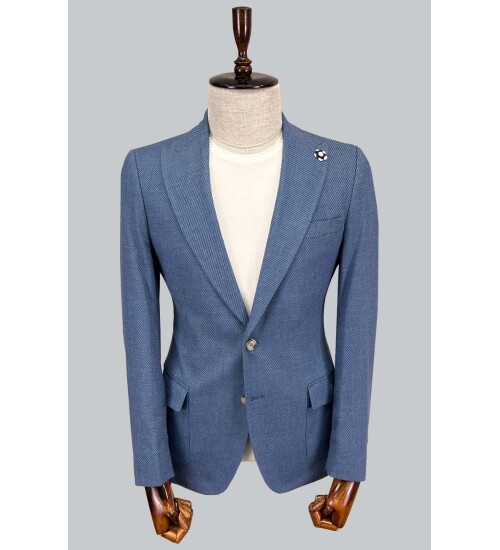 SUIT SARTORIA KETEN MAVİ CEKET 4409