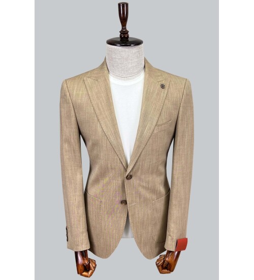 SUIT SARTORIA LINEN BEIGE JACKET 4371