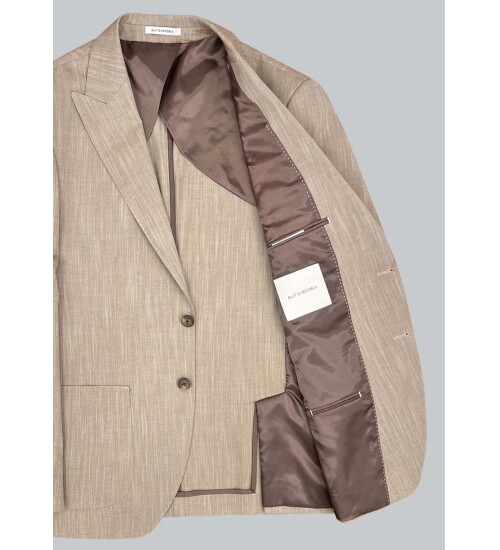 SUIT SARTORIA LINEN BEIGE JACKET 4371