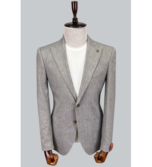 SUIT SARTORIA LINEN GREY JACKET 4371