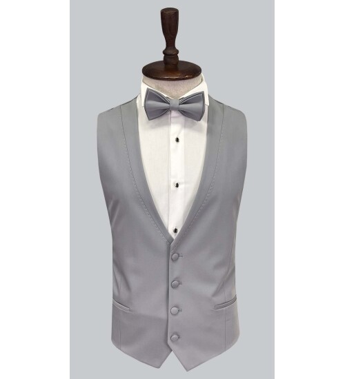 SUIT SARTORIA GRİ ÇIKMA SİVRİ YAKA DAMATLIK 5641