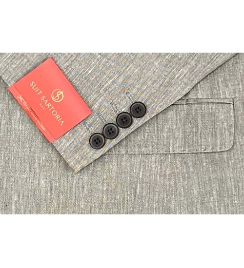 SUIT SARTORIA LINEN GREEN JACKET 4372