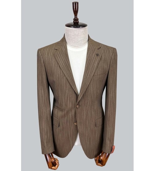 SUIT SARTORIA LINEN BROWN JACKET 4372