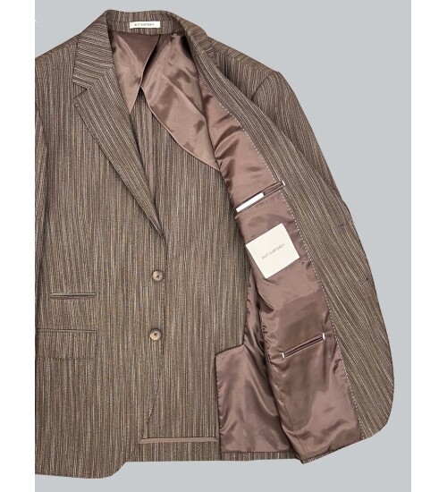 SUIT SARTORIA LINEN BROWN JACKET 4372