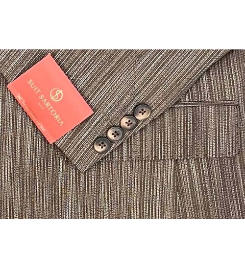 SUIT SARTORIA LINEN BROWN JACKET 4372