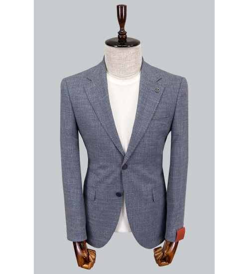 SUIT SARTORIA LINEN NAVY BLUE JACKET 4372