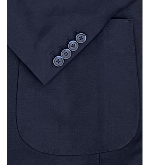 SUIT SARTORIA NAVY BLUE LINEN SUIT 2830