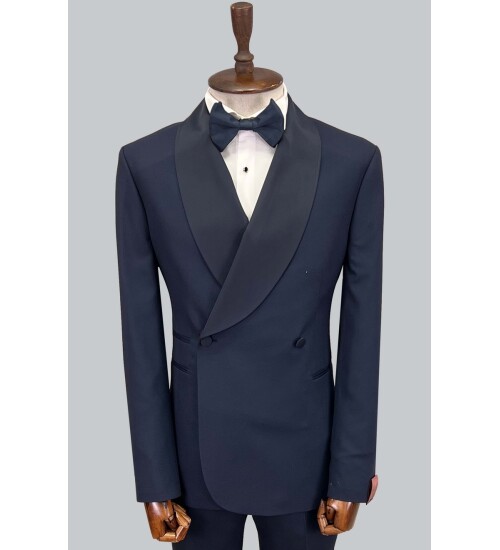 SUIT SARTORIA NAVY BLUE TUXEDO 5453