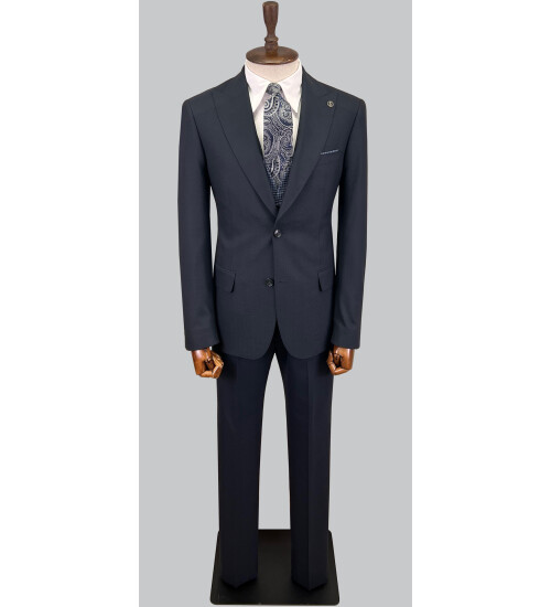 SUIT SARTORIA NAVY BLUE SUIT WITH REVERSIBLE VEST 2810