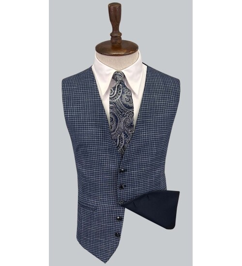 SUIT SARTORIA NAVY BLUE SUIT WITH REVERSIBLE VEST 2810