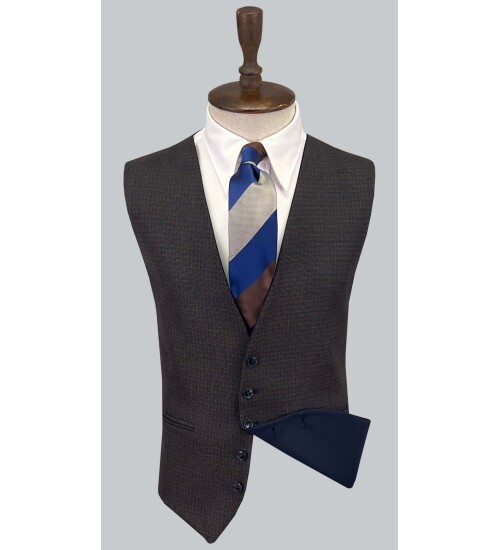 SUIT SARTORIA NAVY BLUE SUIT WITH REVERSIBLE VEST 2810