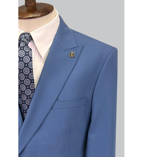 SUIT SARTORIA BLUE DOUBLE BREASTED SUIT 2773