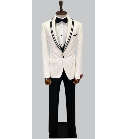 SUIT SARTORIA BEYAZ DAMATLIK 5617