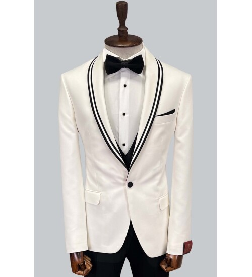 SUIT SARTORIA BEYAZ DAMATLIK 5617