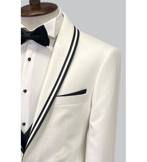 SUIT SARTORIA BEYAZ DAMATLIK 5617