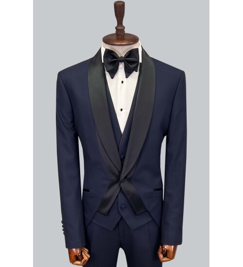 SUIT SARTORIA NAVY BLUE TUXEDO 5619