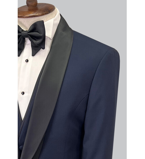 SUIT SARTORIA NAVY BLUE TUXEDO 5619