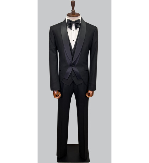 SUIT SARTORIA BLACK TUXEDO 5619