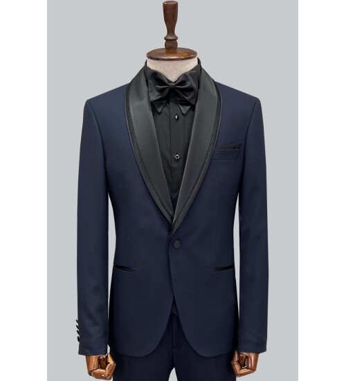 SUIT SARTORIA NAVY BLUE TUXEDO 5616