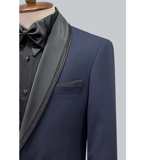 SUIT SARTORIA NAVY BLUE TUXEDO 5616