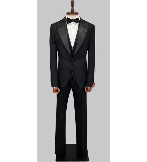 SUIT SARTORIA BLACK TUXEDO 5615