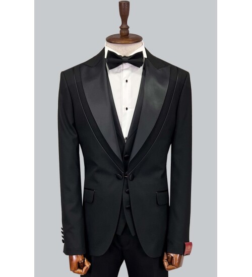 SUIT SARTORIA BLACK TUXEDO 5615