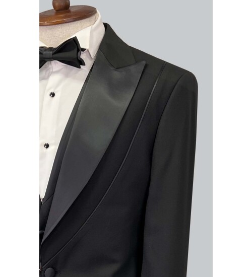 SUIT SARTORIA BLACK TUXEDO 5615