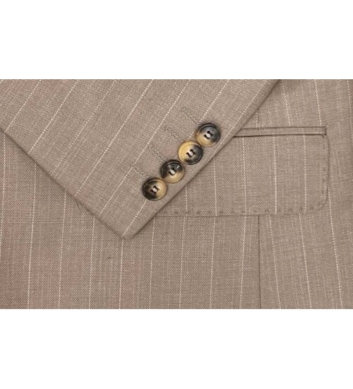 SUIT SARTORIA BEIGE DOUBLE BREASTED SUIT 2727