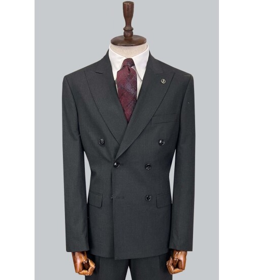 SUIT SARTORIA DARK GREY WOOL SUIT 2621