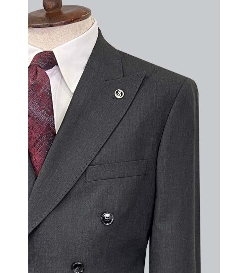 SUIT SARTORIA DARK GREY WOOL SUIT 2621