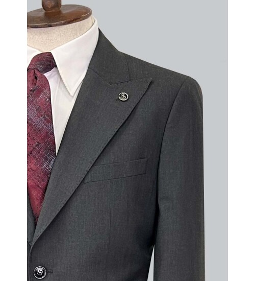 SUIT SARTORIA DARK GREY WOOL SUIT 2620