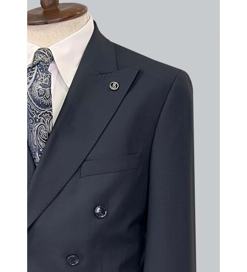 SUIT SARTORIA NAVY BLUE WOOL SUIT 2621