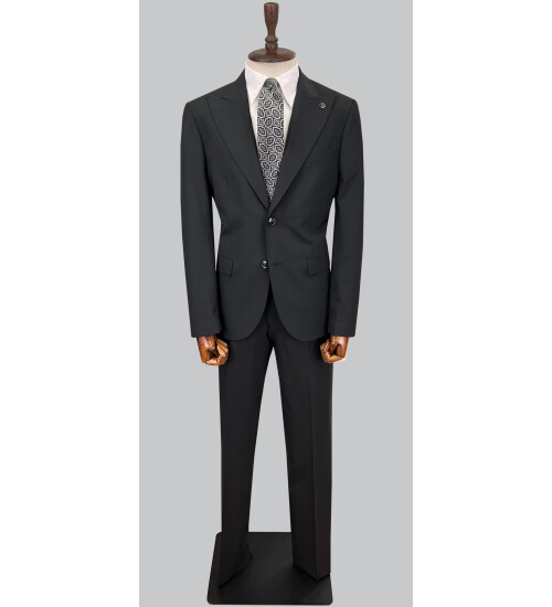 SUIT SARTORIA BLACK WOOL SUIT 2620